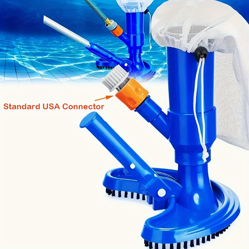 1 adet, Yüzme Havuzu Bahçe Malzemeleri İçin Bir Jet Püskürtme Kullanarak Havuzu Temizleyen Bir Havuz Vakum Temizleyici İhtiyacı Duyar (Amerikan tarzı bir bağlantıya sahip)