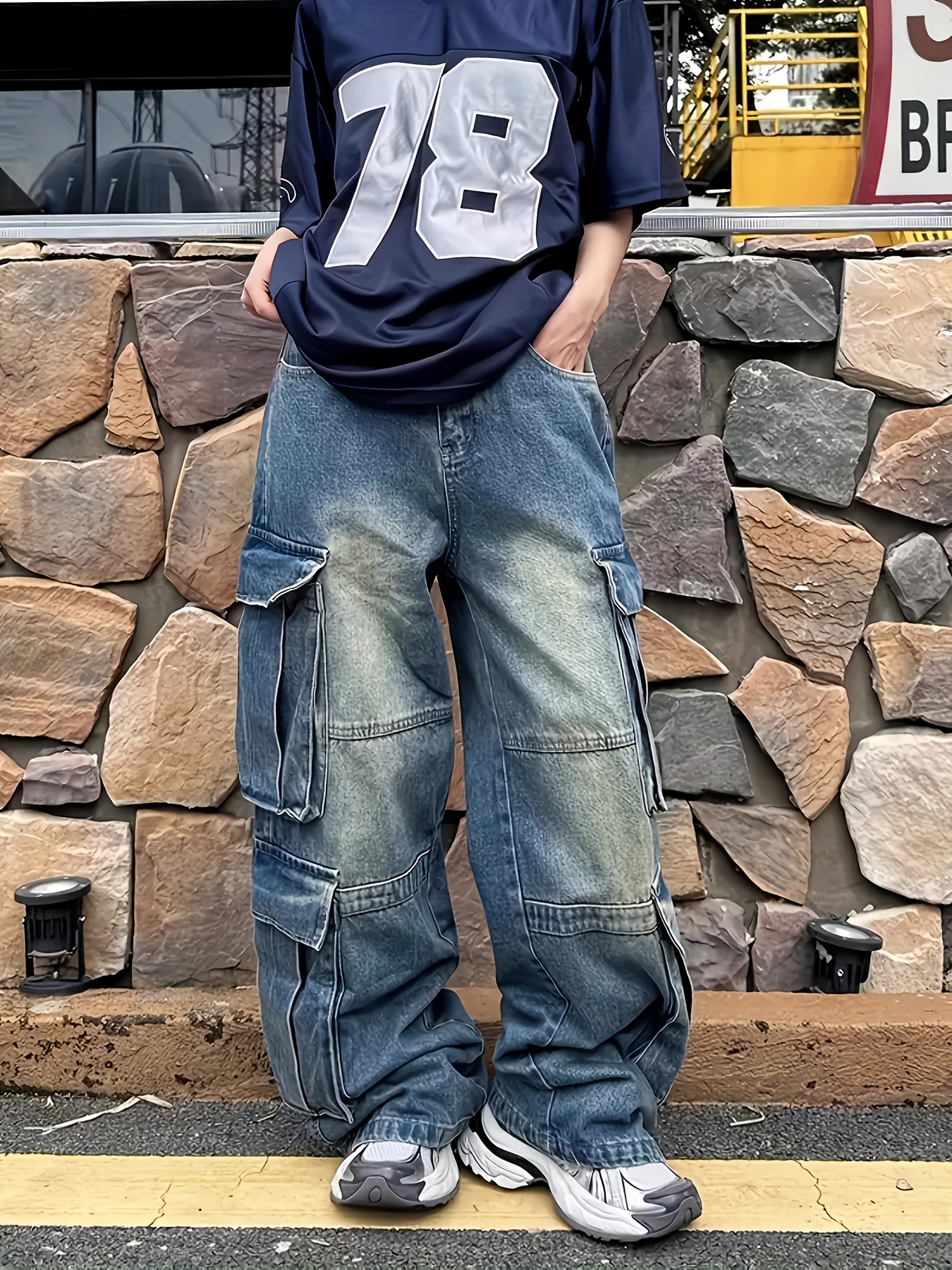 ENYCE buggy wide cargo denim B系 36 ENYCE