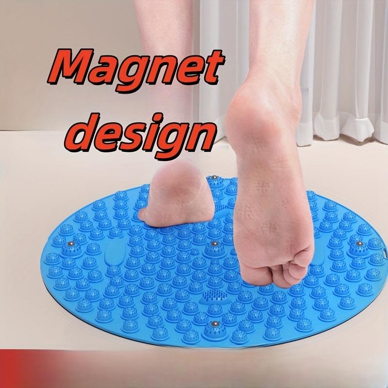 

Foot Massage Mat With , Round Shape [blue, 21.65 Inches In Diameter] Featuring 5 Large Bionic Magnets - Limited Time Offer++