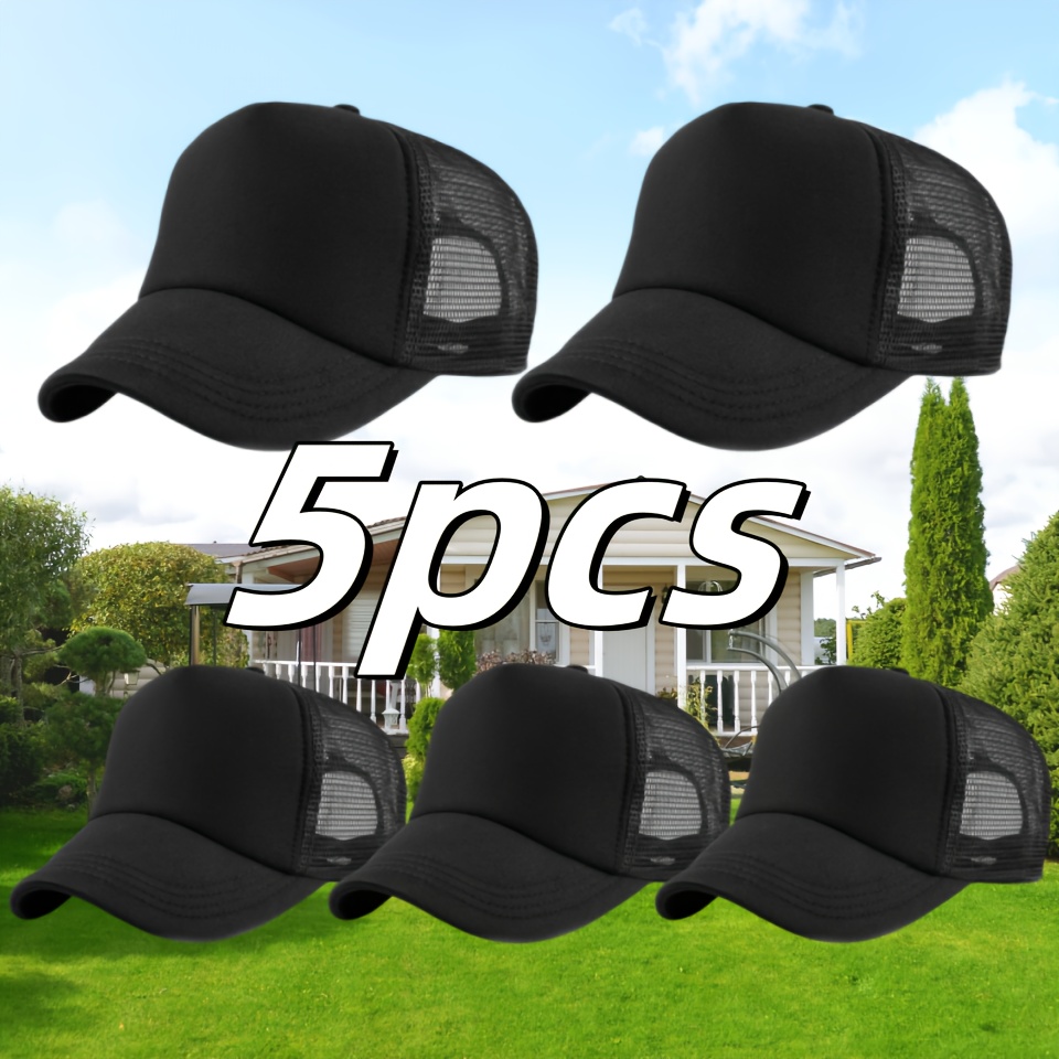TEMU Packung mit 5 individuell gestaltbaren Mesh-Basketballs, Polyester, atmungsaktiv, verstellbar, langlebig, mit Schnallenverschluss, für