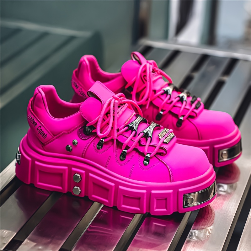 Platform Sneakers Sneakers Neon Pink *'s Neon Pink -like Sneakers