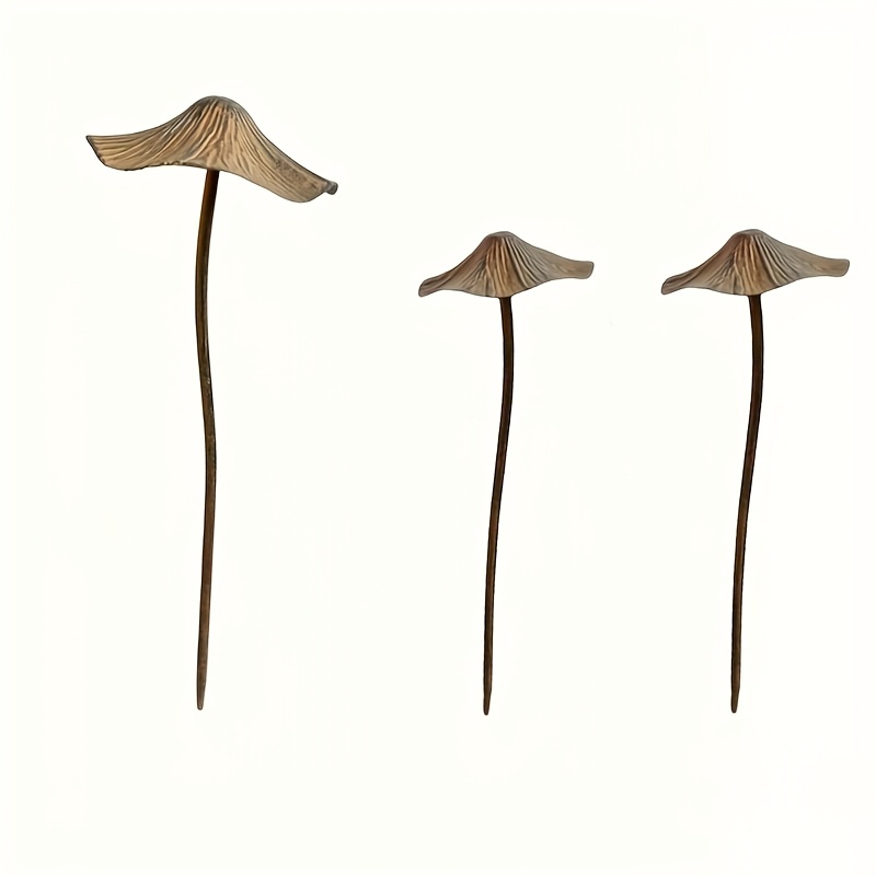 retro metal rusty mushroom garden decoration set 3pcs set 15 75 inch 11 42 inch outdoor rusty mushroom plaque suitable for   style courtyard lawn and garden decoration gift for   and colleagues