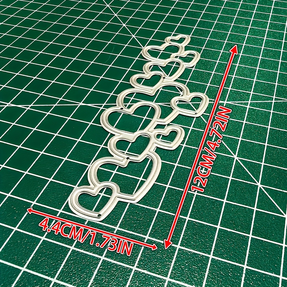 TEMU 1pz Fustella "Amore", Stencil per Embossing e Scrapbooking Fai da Te, Fustelle Metalliche per Creare Biglietti d' a , Strumenti per Creare Carte