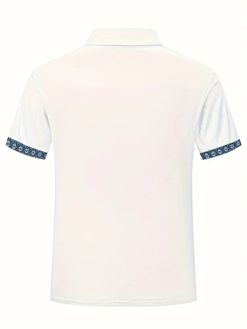 mens pattern golf t for summer details 3