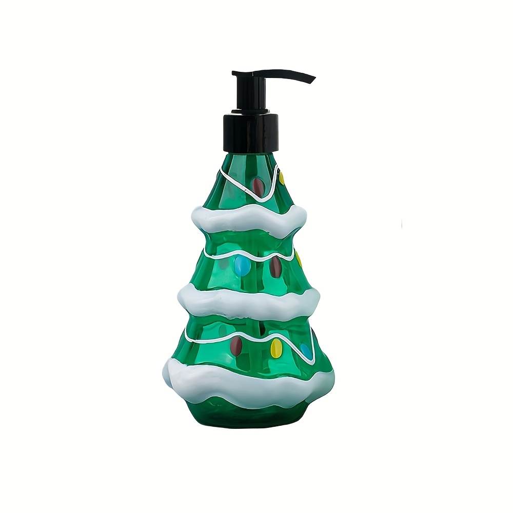 Image of Holiday Soap Dispenser – Christmas , Refillable Manual Soap Dispenser For Christmas Home Decor, Hand Soap, Shower Gel, Shampoo Lotion Press Bottle, Suitable For Kitchen, Bathroom, Christmas Gift