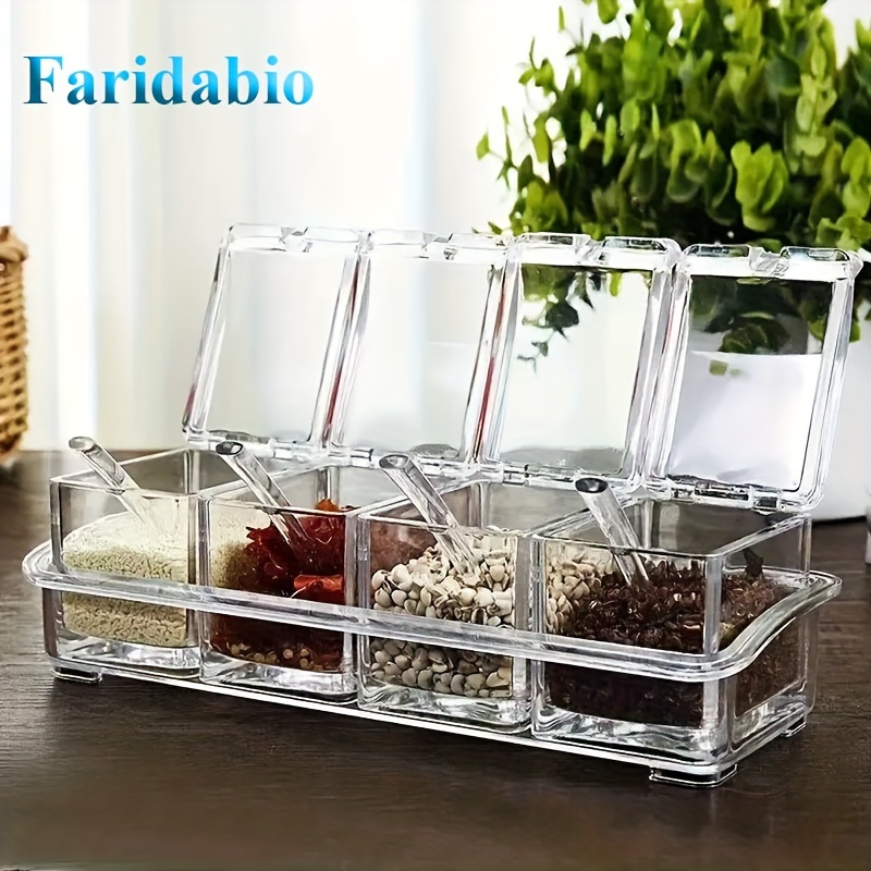 

Faridabio 4pcs Clear Jar Set - -saving, For & Restaurant Kitchens