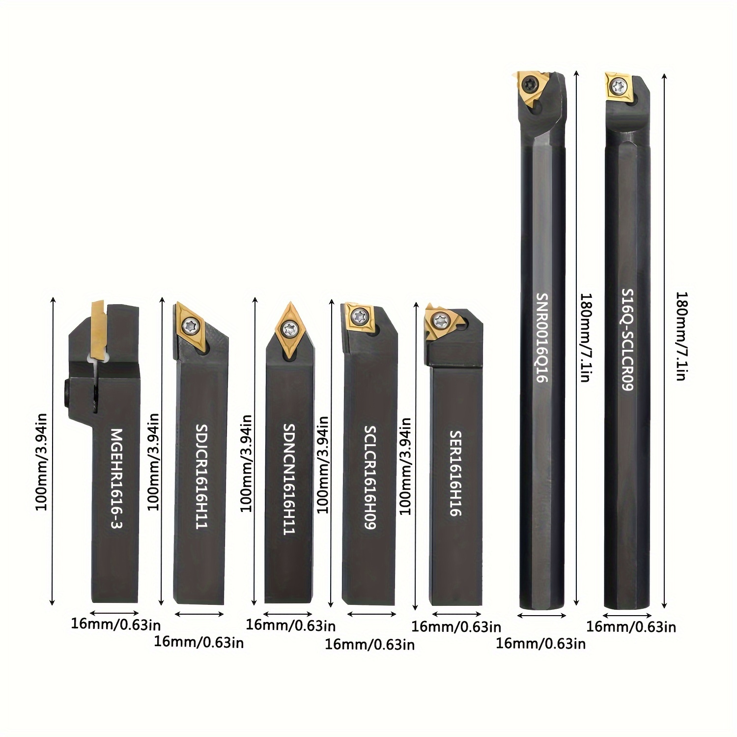 10 Inserti CNC In Metallo Duro 11IR A60 - Punze Per Tornio Di Precisione Con Scatola - Foto 12