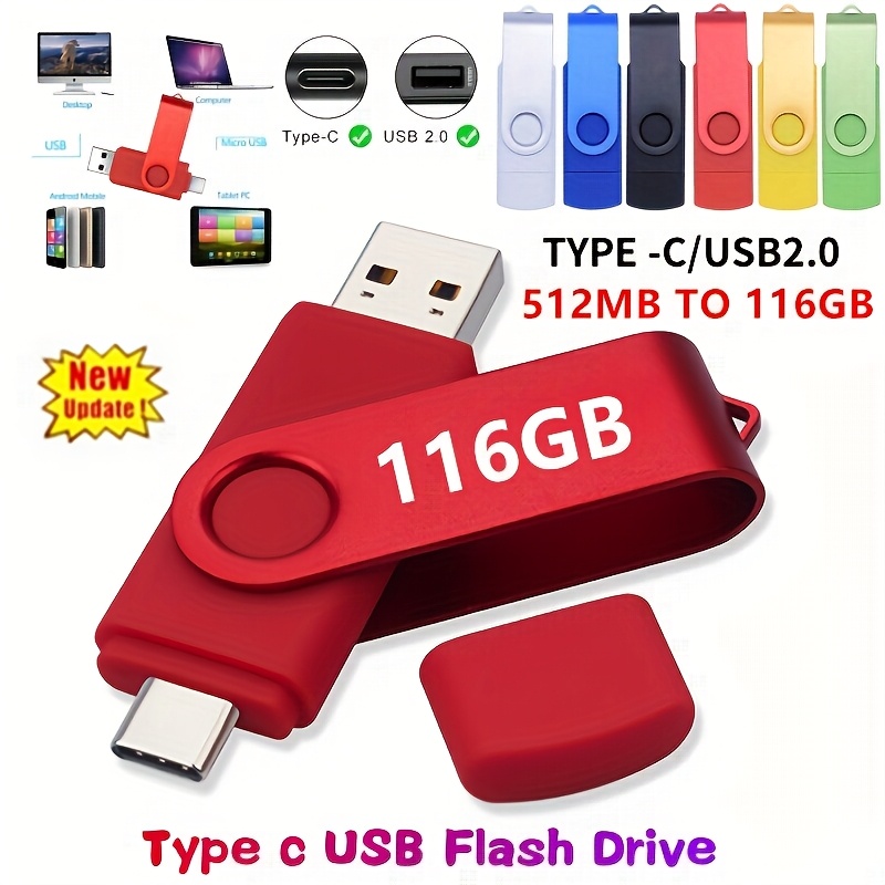 usb 2 0 type c usb flash drive otg   with   of 512mb 32gb or 100gb featuring a 2 in 1 design for high speed data transfer