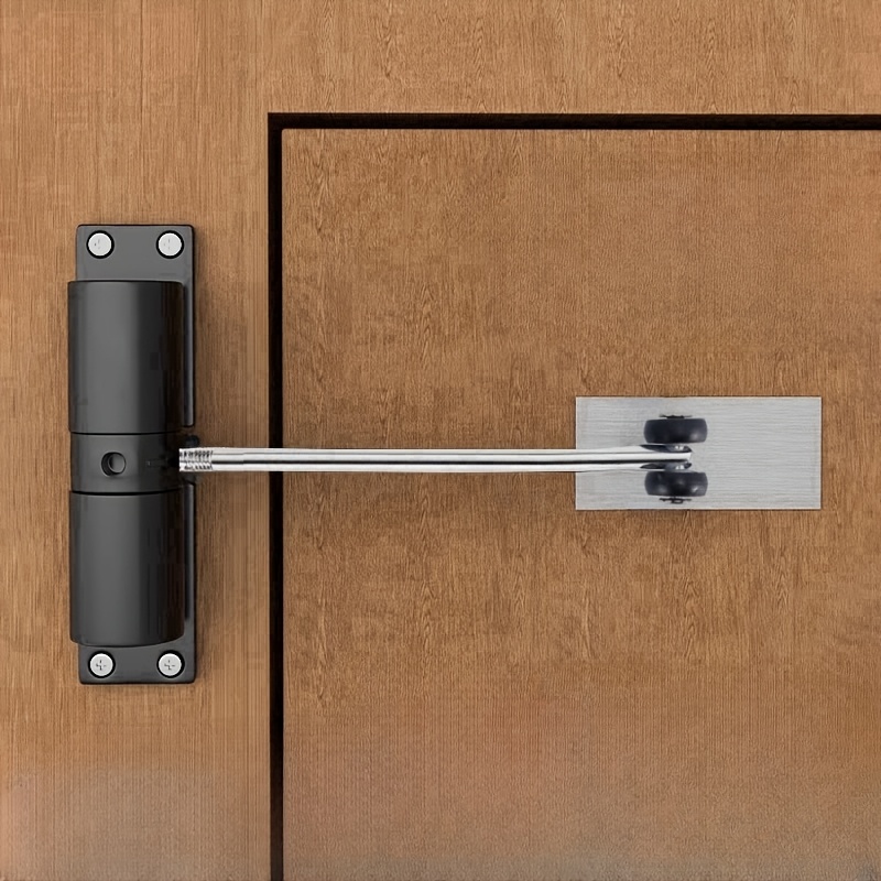 silvery rod automatic safety spring door closer automatic closing adjustable door hinge slow closing non slamming   door automatic closing and switching hinge door