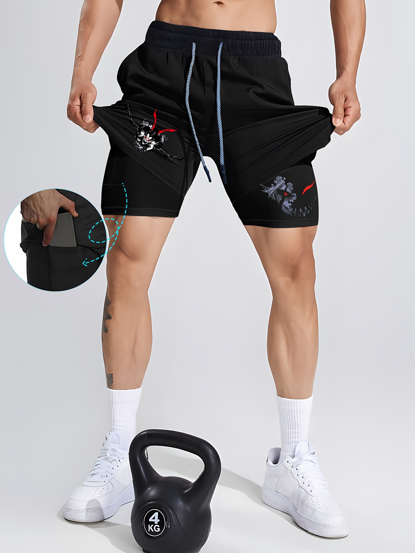 shorts atléticos hombre estampado Temu Guatemala