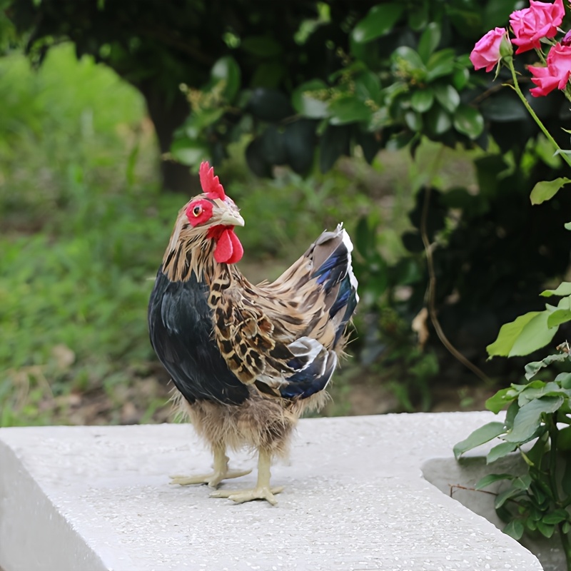 Image of Easter Chicken Collectible Statue Ornament, Easter Decoration For And Outdoor Decor, Photography Prop, Supermarket Display Item For Halloween Thanksgiving Christmas Decorations Collectible Figurines