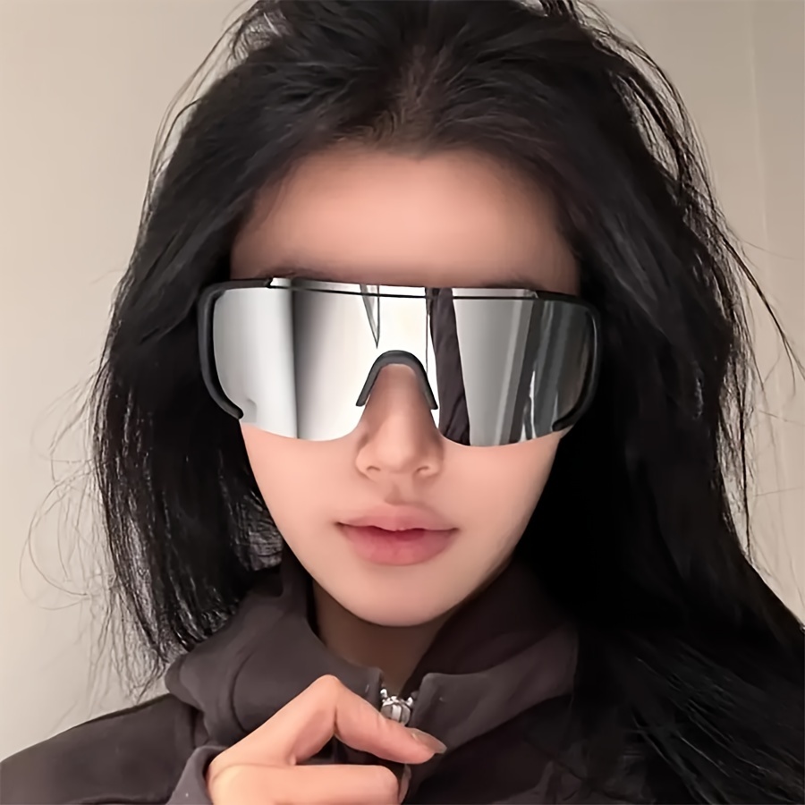 

Nbhd Oversized Fashion Glasses For Outdoor Skiing, Cycling, Climbing, And Sports - Windproof , , Graduated Lens, Unisex, Skating Sports Glasses