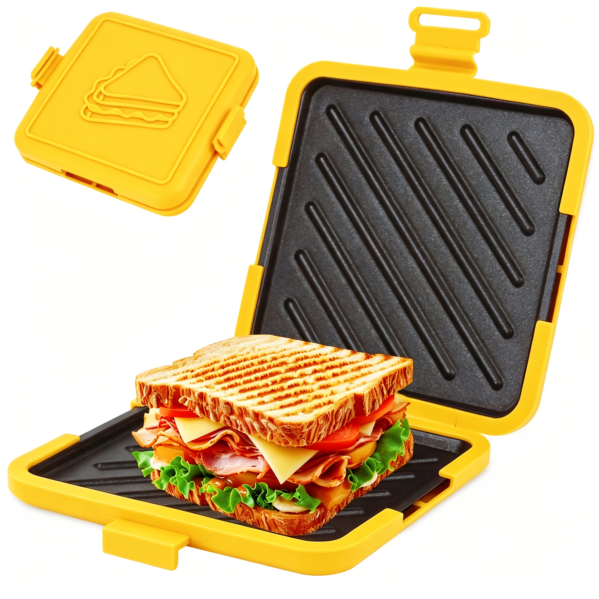 microwave sandwich maker removable non stick grill
