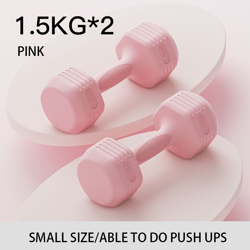 Par uteži za fitnes za domačo uporabo za moške za vadbo moči rok, trdne polnjene PVC uteži za fitnes