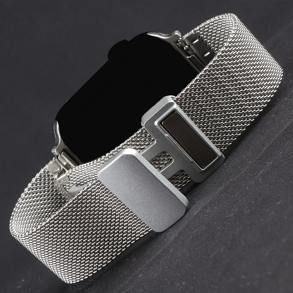 TEMU Magnetic Stainless Steel Strap For Iwatch Band 49mm 45mm 44mm 42mm 38mm 40mm 41mm Women Men Bracelet For Iwatch Ultra Se 6 5 4 3