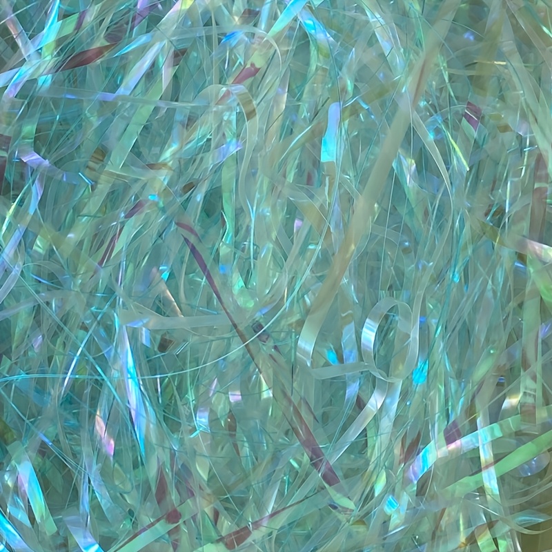 TEMU 25g Pack Of Iridescent Raffia Shredded Paper Filler For Gift Boxes And Bags - Ideal For Valentine's Day, Easter, Birthdays, Anniversaries -