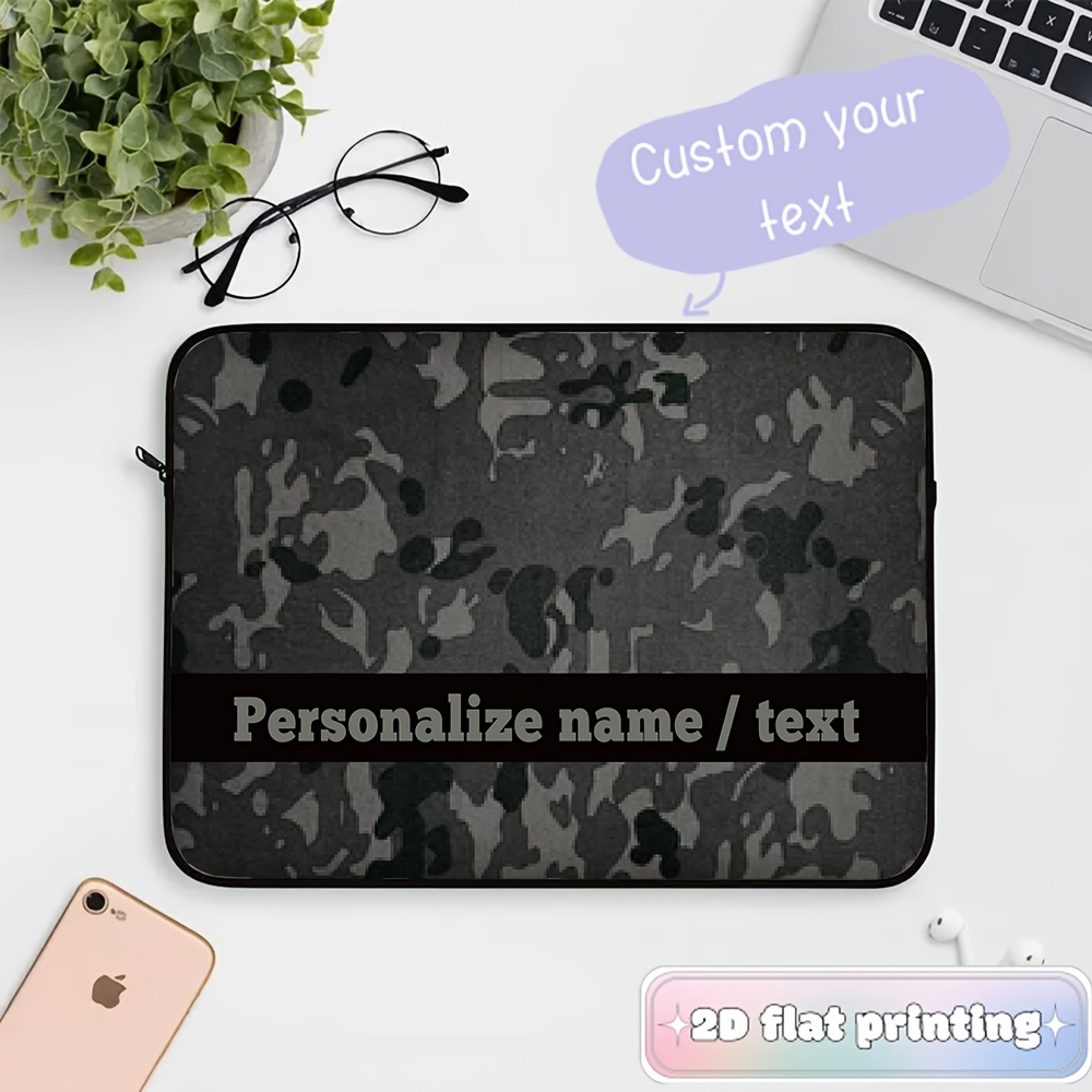 Custom Laptop Sleeve with Customized Text
