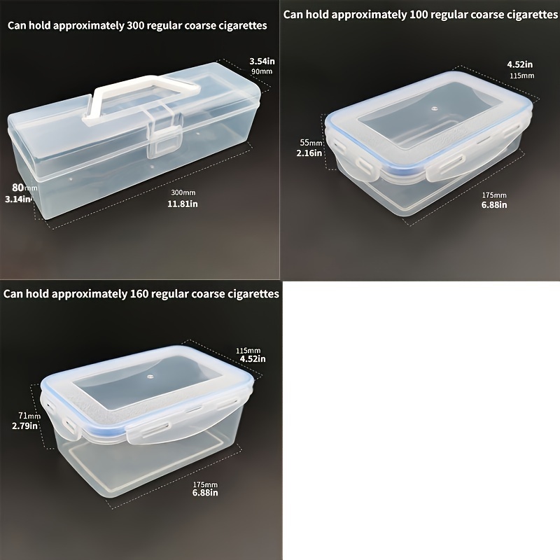 large capacity hold 100 160 300 cigarettes sealed