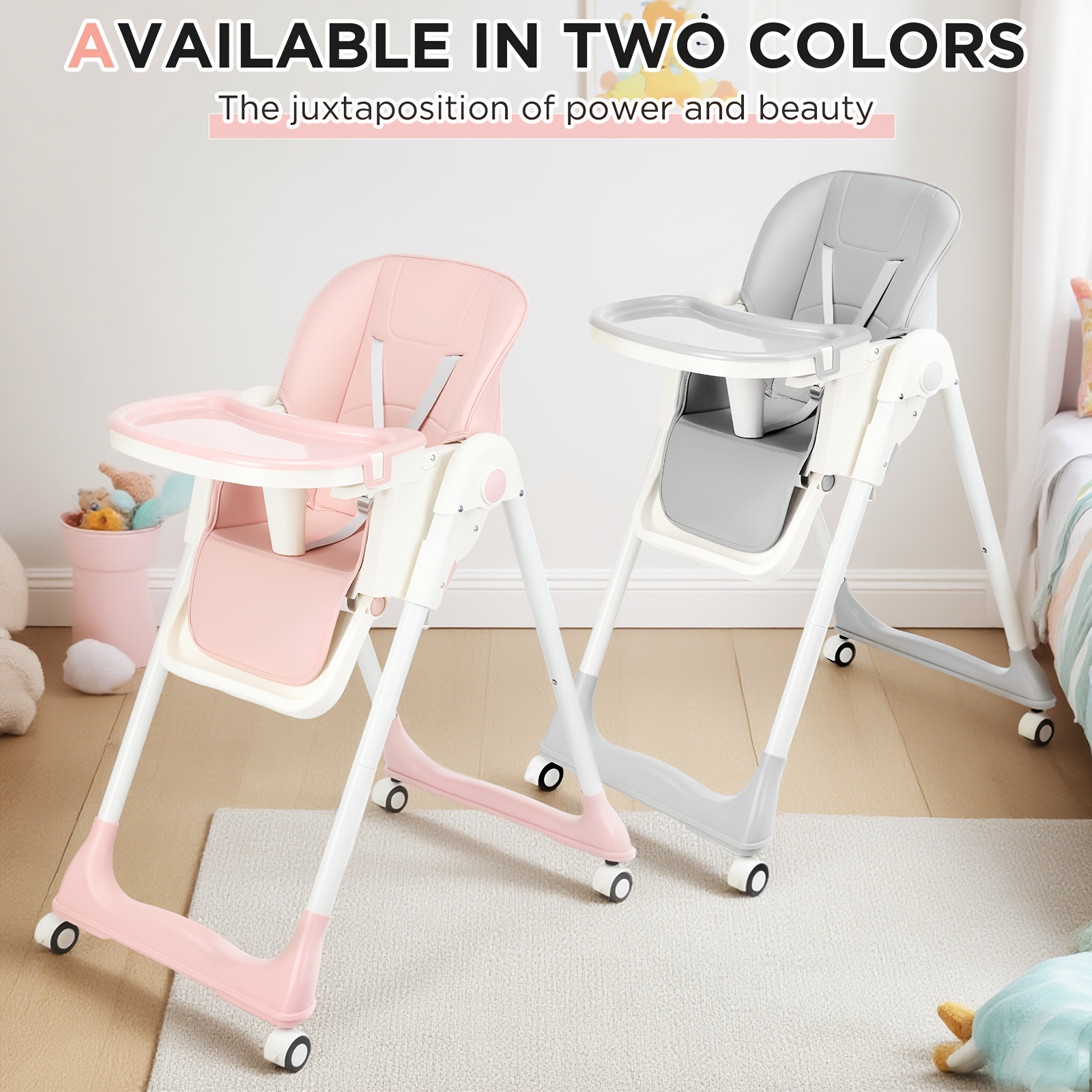 Kehot Foldable High Chair for Toddlers