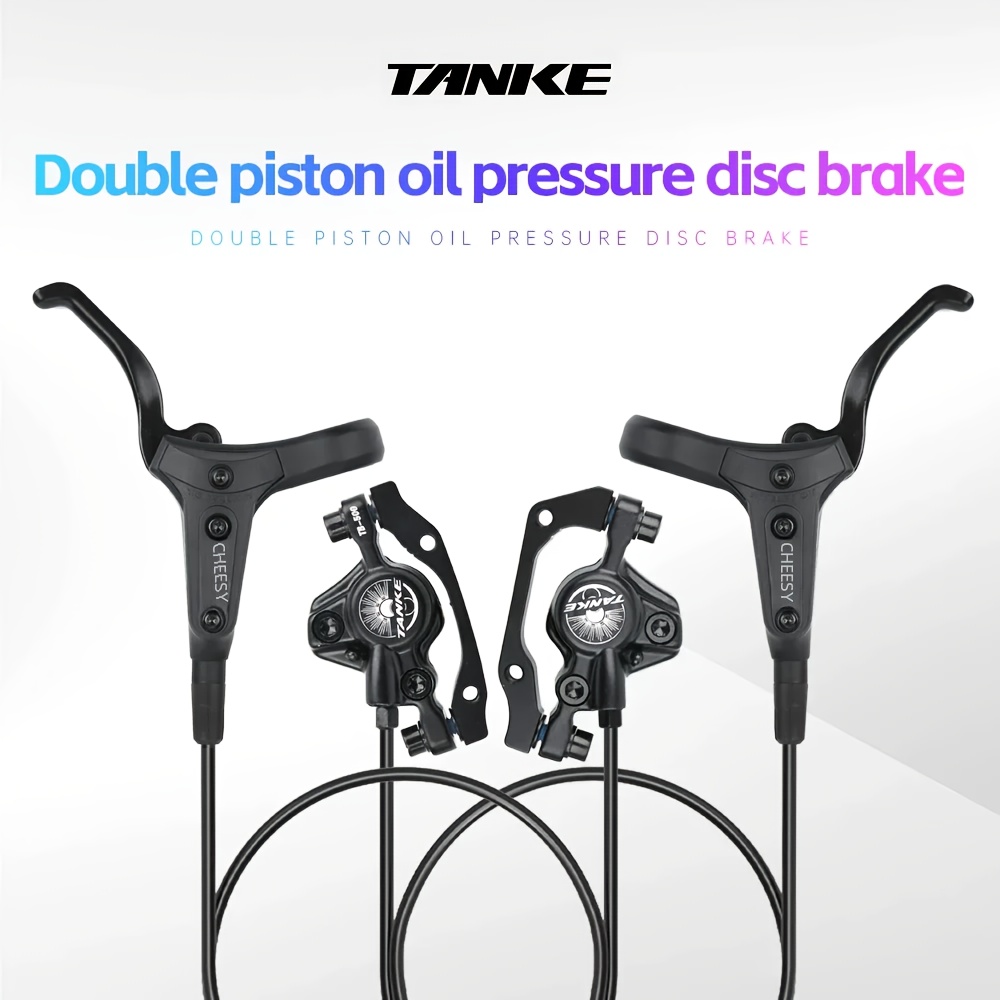     mtb hydraulic disc brake 2piston lightweight xc trail calipers   metal pads oil pressure rotor handlebar   grip