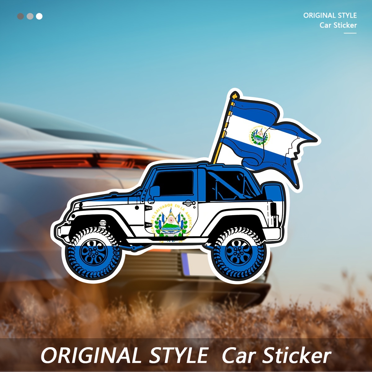 

Salvadoran Creative For Jeep Waterproof Vinyl Stickers For Laptops, Helmets, Motocross Racing, Jeeps, Toolboxes, Windows, Decorations, Guitars, Motorcycle Stickers