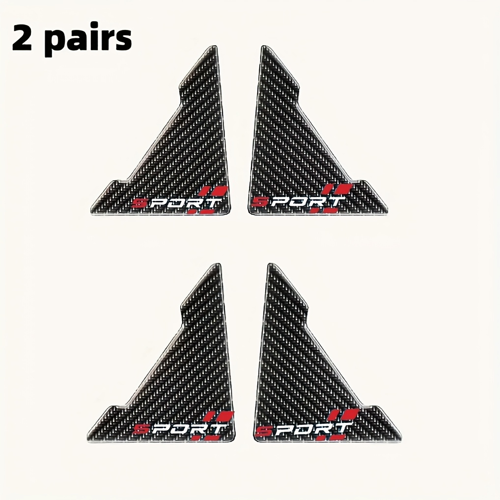 4pcs Carbon Fiber Textured Car Door Corner Bumper, Door Corner Protection, Transparent Protector Anti Scratch Sticker Car Door Bumper, Suitable For All Car Models