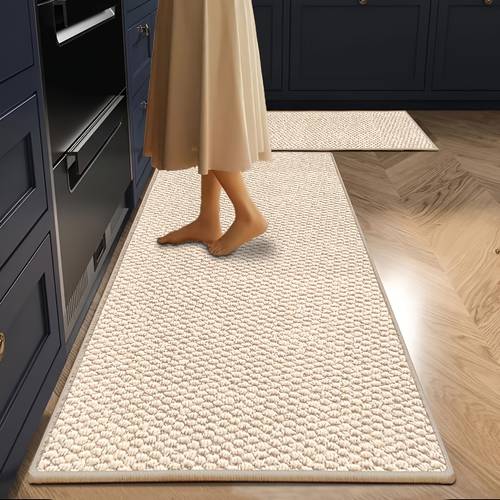1300gsmswordfish and kitchen runner mat washable for hallway laundry room bathroom entrance beige