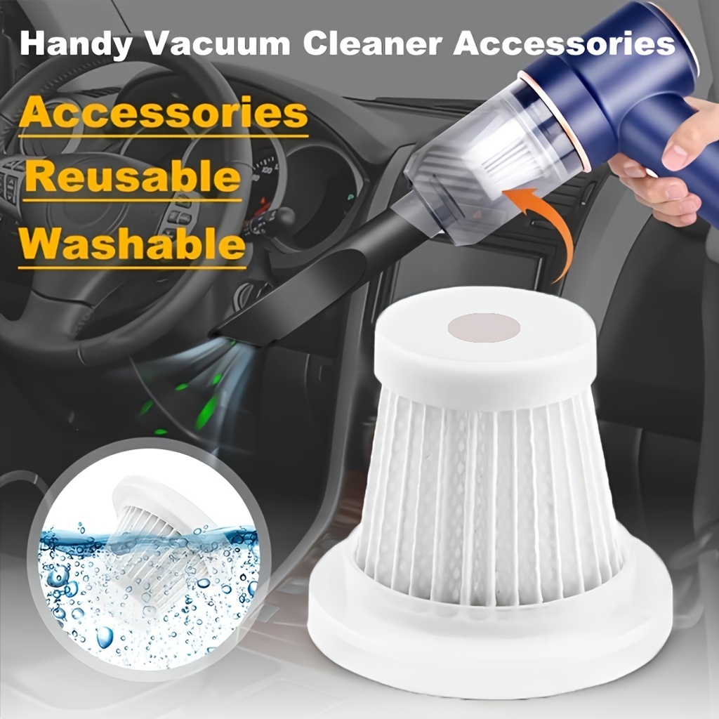 2/3/5pcs Washable Filter For Wireless Car Vacuum Cleaner, Reusable Portable Vacuum Cleaner Filter, Accessories For Vacuum Cleaner