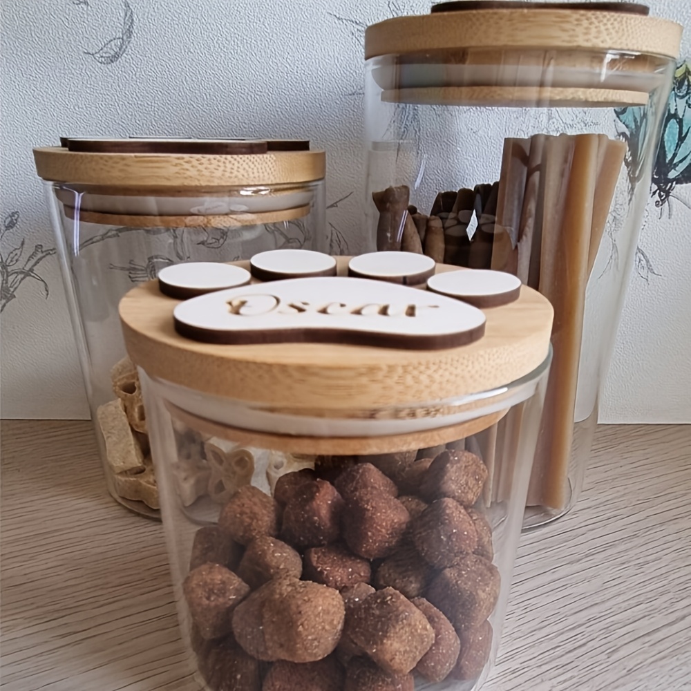 Personalized Dog Storage Box with Engraved Paw Print Lid