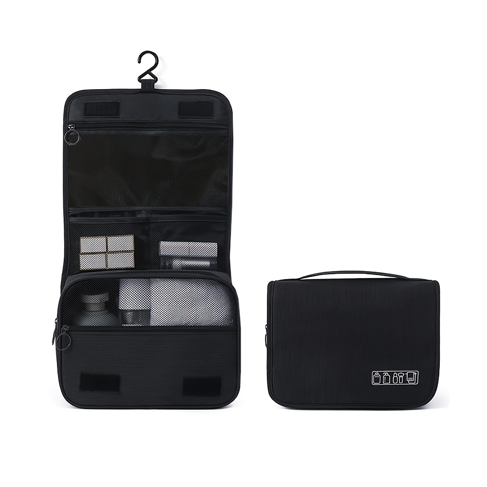 TEMU Toiletry Bag Multi-functional Compartment Makeup Bag Travel Portable Storage Bag Women Can Hang Skincare Storage Makeup Bag