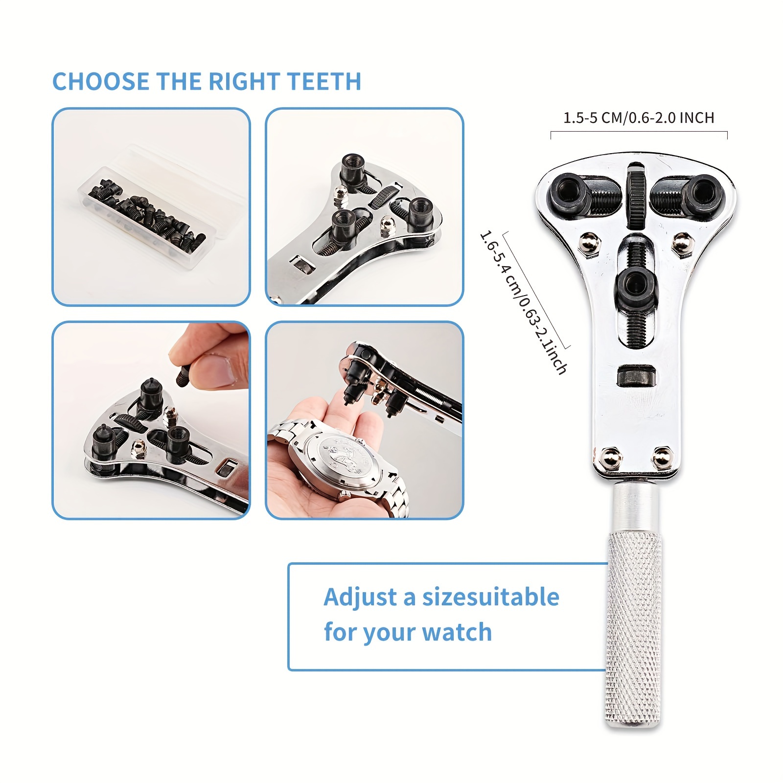 Kit De Réparation Pour Montres 147 Pièces - Outils Horloger Avec Tournevis Et Ouvre-boîtier - Neuf