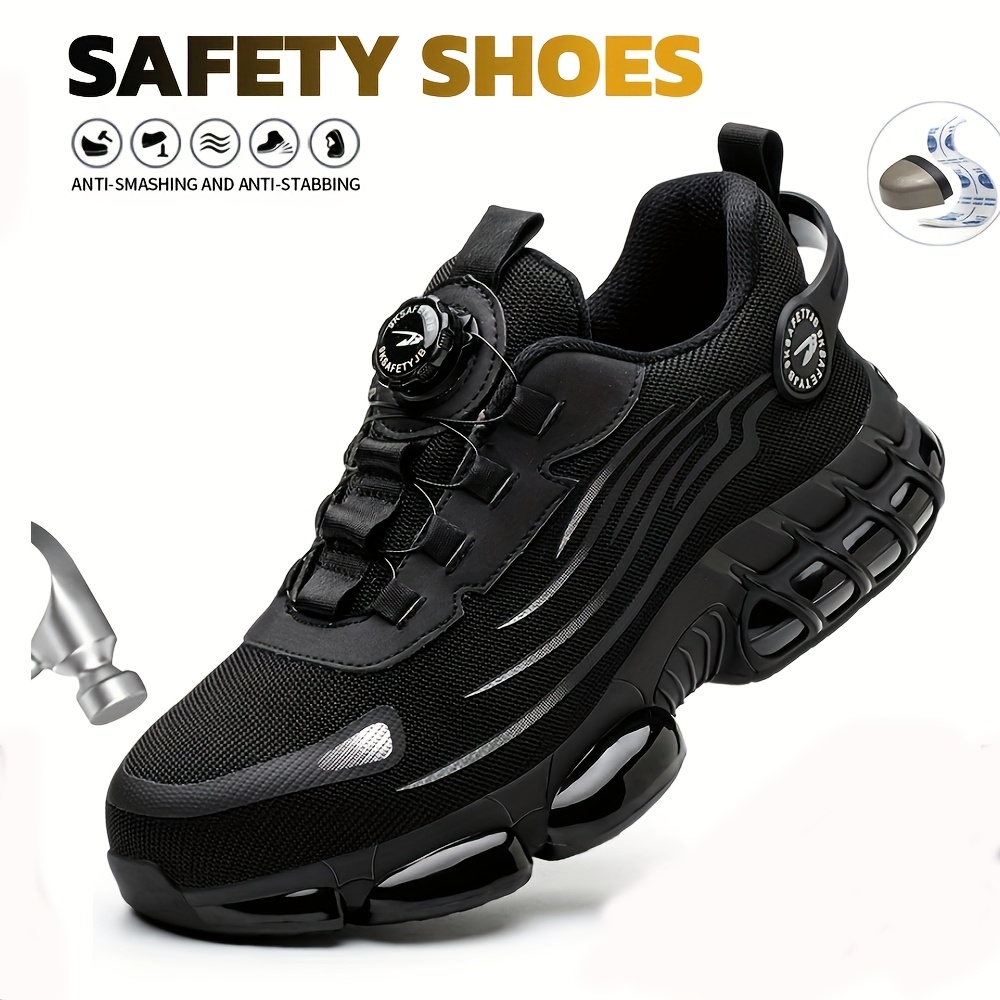 footwear for men designed for work suitable for   featuring elements comfortable fabric insoles casual outdoor sneakers and construction boots