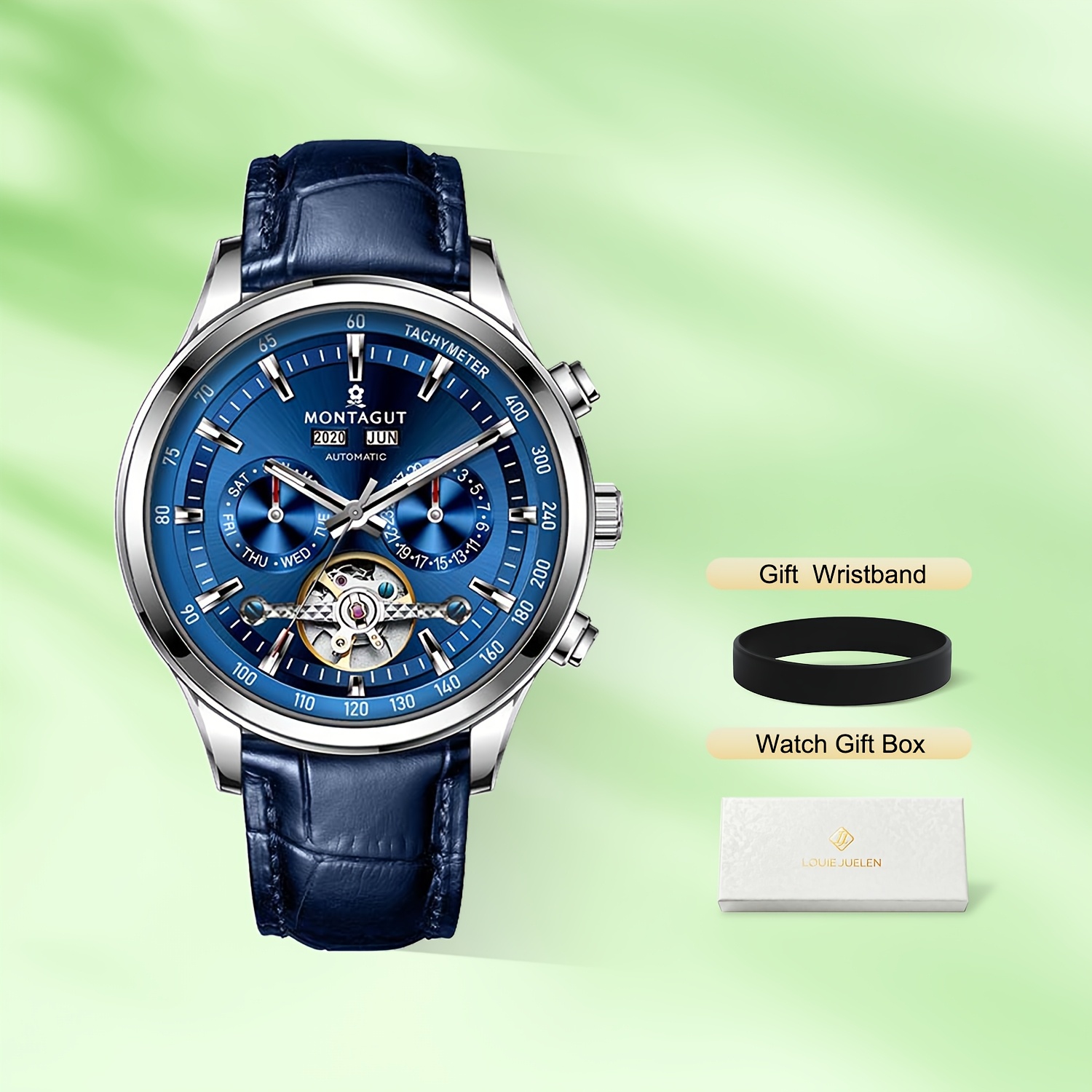 TEMU Montre Homme/Femme Montre Mécanique Montre Entièrement Automatique Homme Montre Homme Lampe de Nuit Montre d' Adaptée aux Occasions Formelles,