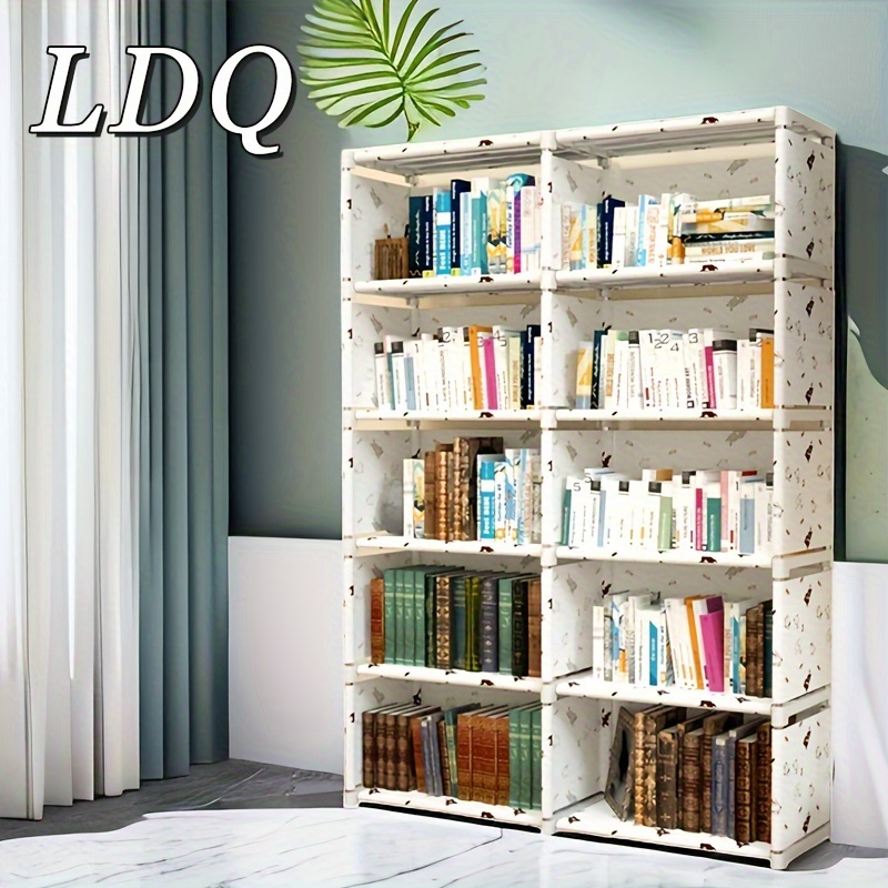 

Ldq Multi-layer Freestanding Bookshelf - Versatile Storage Organizer For Home, Bedroom, Living Room | Durable Metal Construction