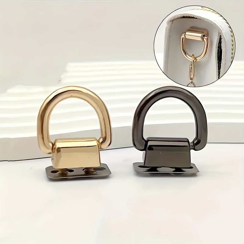 

4pcs Zinc Alloy D- Buckles, Snap For And Crossbody Bag Diy, Wallet Accessories Not Included