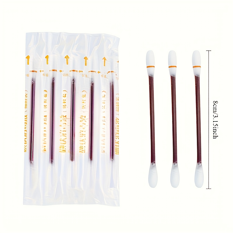 10pcs portable swabs individually wrapped   for personal care ideal for   camping travel essentials portable swabs individually wrapped swabs swab for wound care nail polish organizer nail polish storage nail polish bag ear cleaning stick ear pick daily small items travel accessory must have toiletrie Product details 2