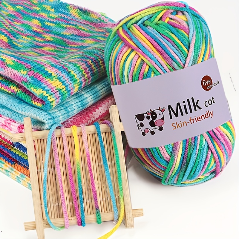 colorful tie dye gradient yarn for handmade diy knitting materials suitable for knitting warm sweaters hats scarves jackets shawls coats and other garments 1 bag 3    