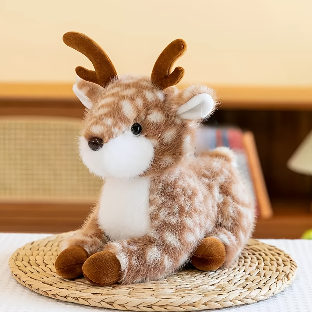 MOPQMKT Weihnachts Rentier Plüschtier – 25 Cm, Aus PP-Baumwolle & Vlies, Perfekt Als Deko & Geschenk
