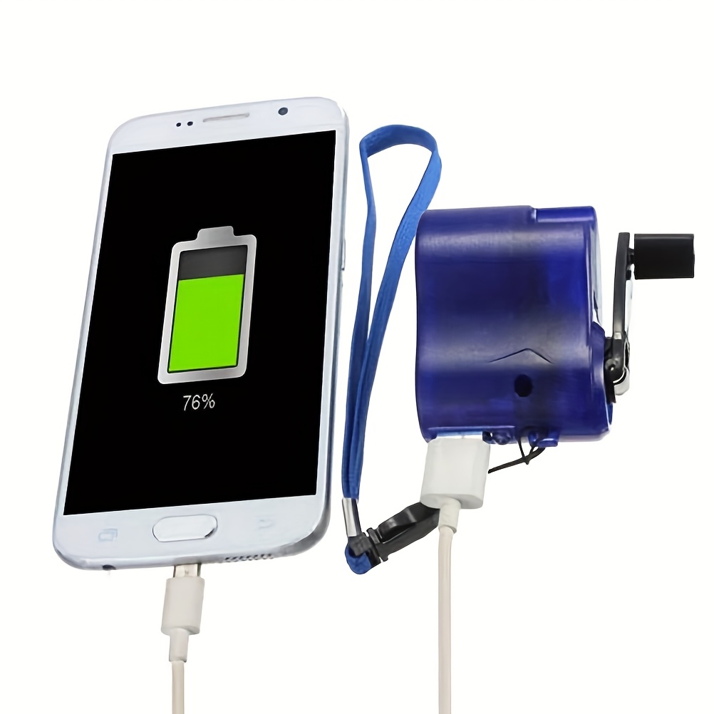 usb rechargeable hand crank charger portable manual power supply flashlight generator phone charger for outdoor hiking camping emergency survival   Product details 7