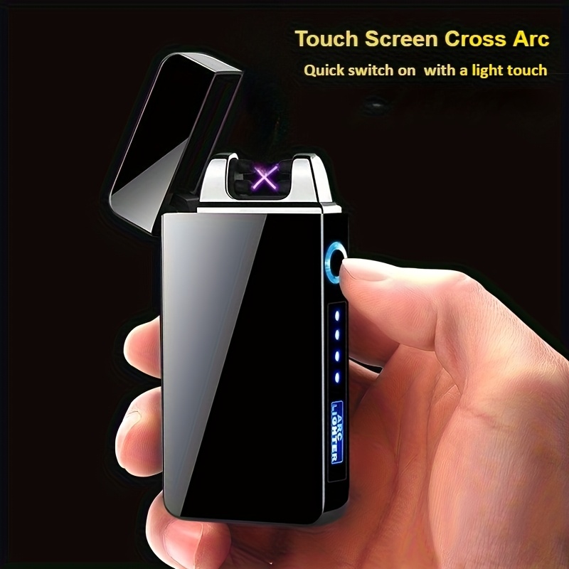 usb c windproof plasma   camping bbq survival kit emergency fire starter smokeless design ideal gift for dad boyfriend or husband