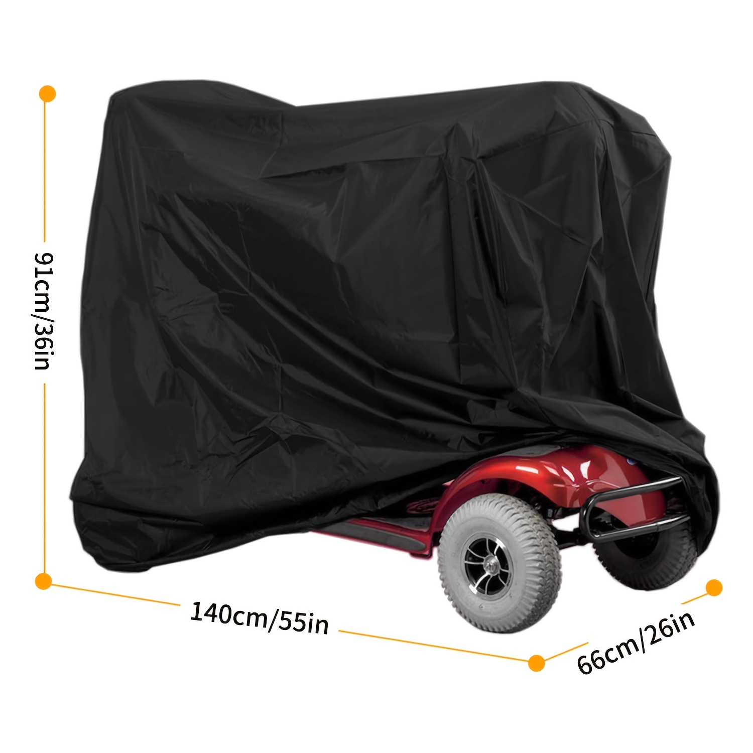 TEMU 1pc Mobility Scooter Cover Outdoor Electric Scooter Cover, 210d Oxford Scooter Cover For Storage,