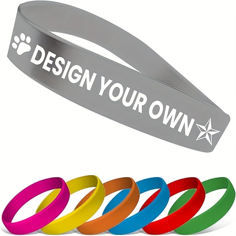 99pcs Custom Silicone Wristbands for Events and Promotions