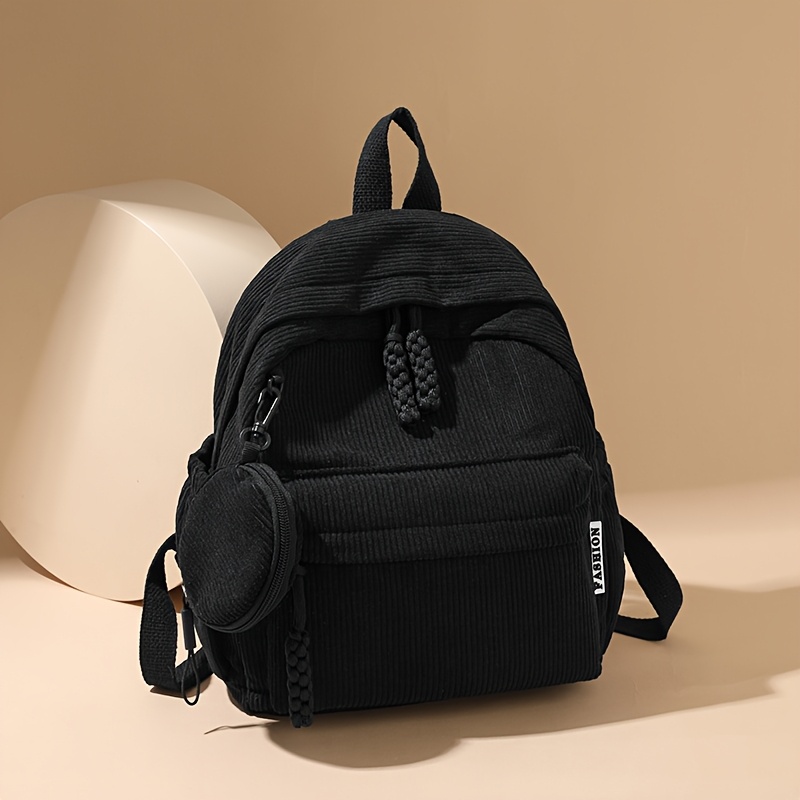 TEMU Women's Casual Backpack, Large Capacity Bag, Simple And Stylish, Versatile For Daily Use, Multiple Colors , Adjustable Shoulder Straps, Zipper