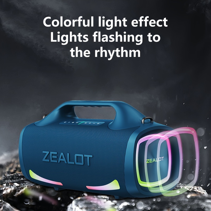 

Zealot S79 100w Portable Subwoofer Wireless , , Rgb , Tws Pairing, 24000mah Battery, , 36 .charging , Phone/tablet.