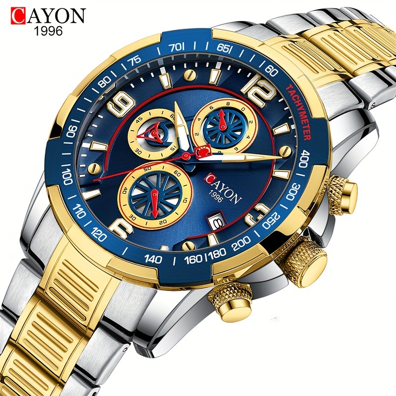 

Waterproof Watch Top Brand Luxury Watch Fashionbusiness Sports Quartz Chronograph Wristwatches Hollowed Outchronograph Watch