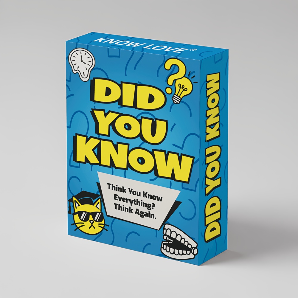 TEMU Jeu de cartes ? - Questions-réponses amusantes sur les anecdotes et les connaissances générales - Jeu hilarant parfait pour les réunions de