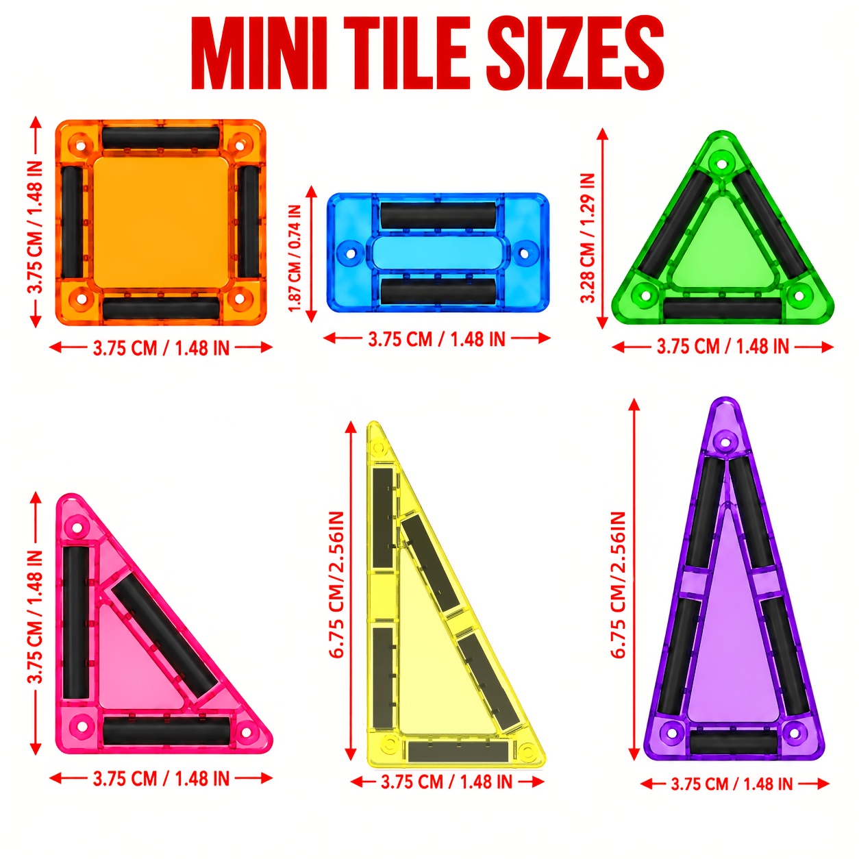Educational Magnetic Building Blocks Set, Learning STEM Toys