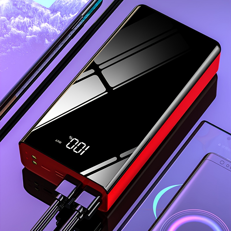 Batterie Externe 50000mAh HINNE – Lampe Torche Intégrée – 4 Ports USB-C