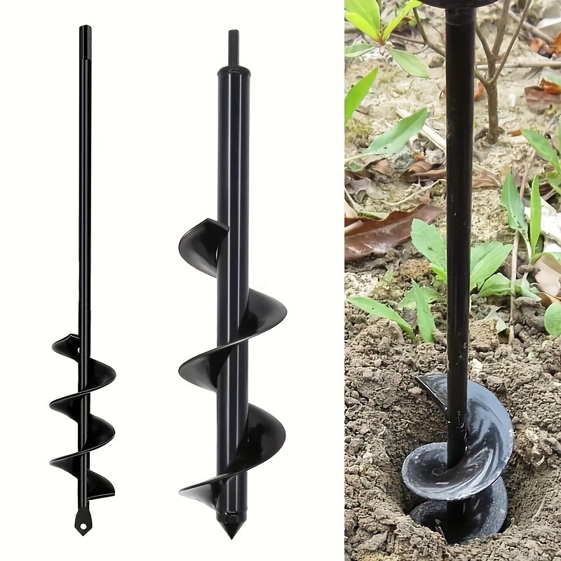 

Easy-grip Garden Auger Drill Bit - 3/8" Hex Drive For Faster Planting, Alloy Construction