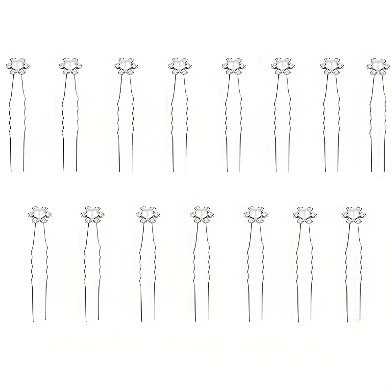 Image of Additions Luxury Flower U-shaped Hairpin Hair Styling Dress Headwear 15pcs Set